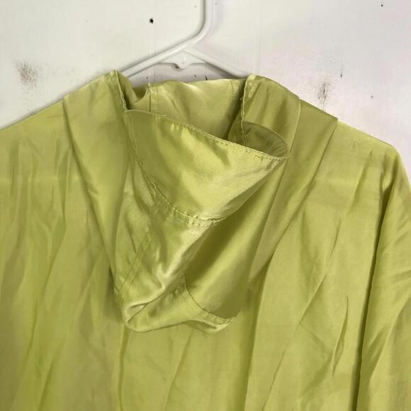 Mycra PAC Raincoat Womens S M Slicky Hooded Packable Lime Full Zip Pockets - Picture 9 of 12